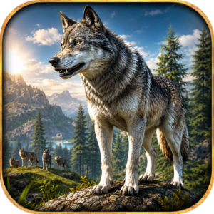 Wolf Simulator: Wild Animal Survival RPG – Pack Evolution Adventure icon
