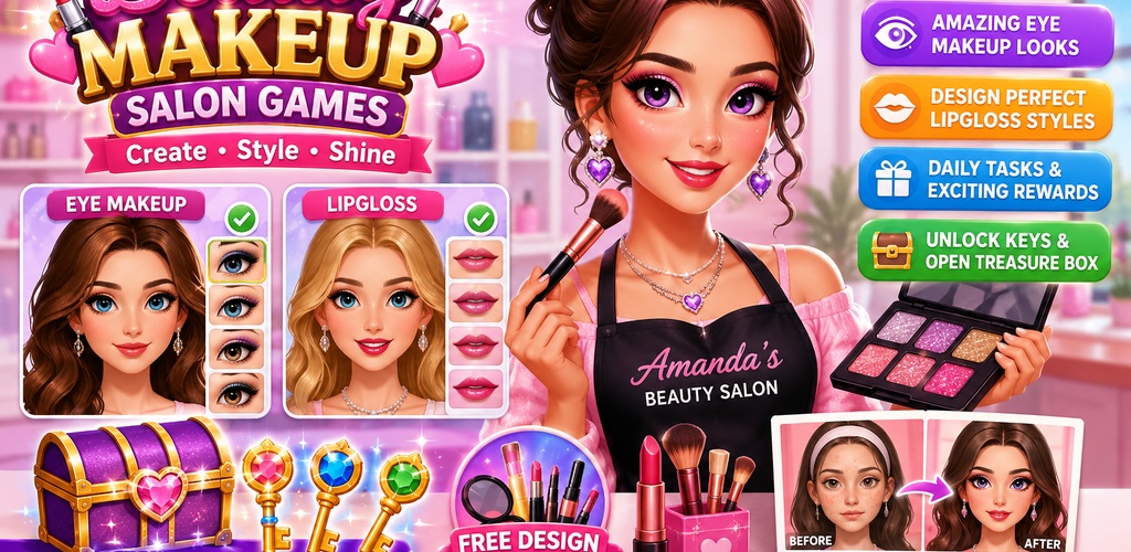 Beauty Makeup Eye Makeup Artist Salon Games