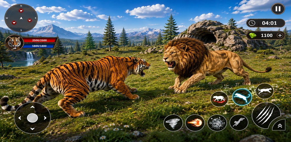Tiger Simulator: Wild Jungle Animal Hunting Survival Game 3D
