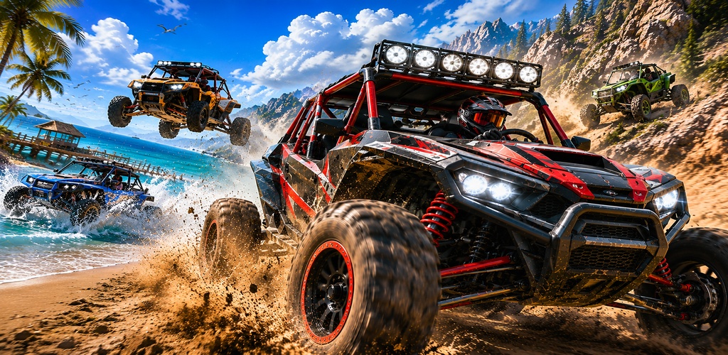 Offroad Buggy Racing Simulator: Beach Dune 4×4 Car Adventure & Extreme Stunt Racing Game
