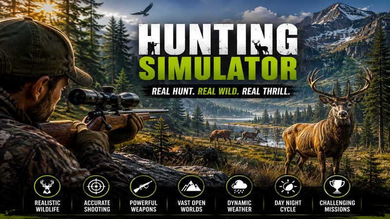 Hunting Simulator: Wild Animal Hunting Game & Open World Safari Adventure