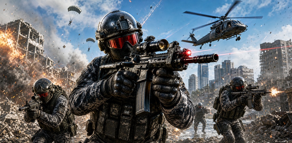 Elite Commando Survival: FPS Battle Royale Shooting Modern Commando Warfare Game